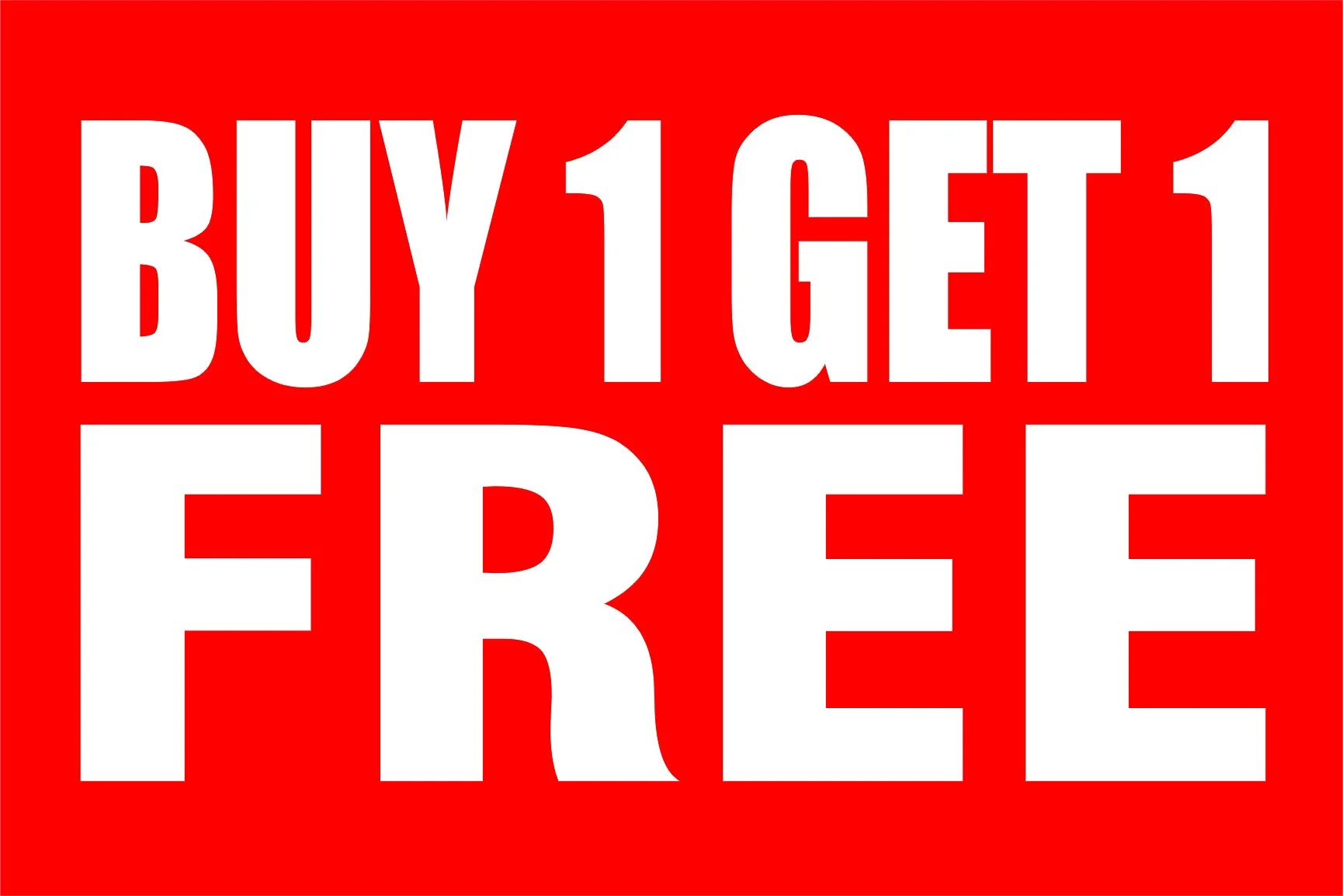 Buy 1 Get 1 Free