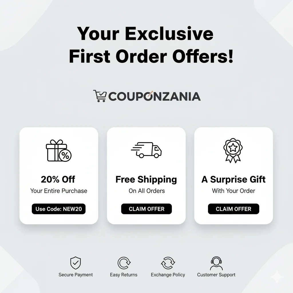First Order Coupons